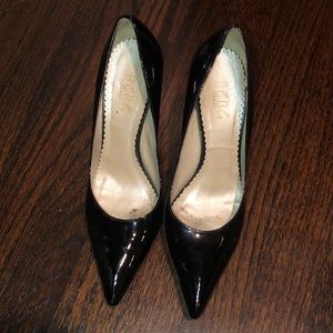BCBG black patent leather pumps.  Size 8.